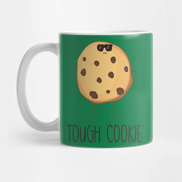 Tough Cookie Cool Funny Cookie in Sunglasses Design by Dreamy Panda Designs